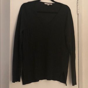 black v neck sweater
